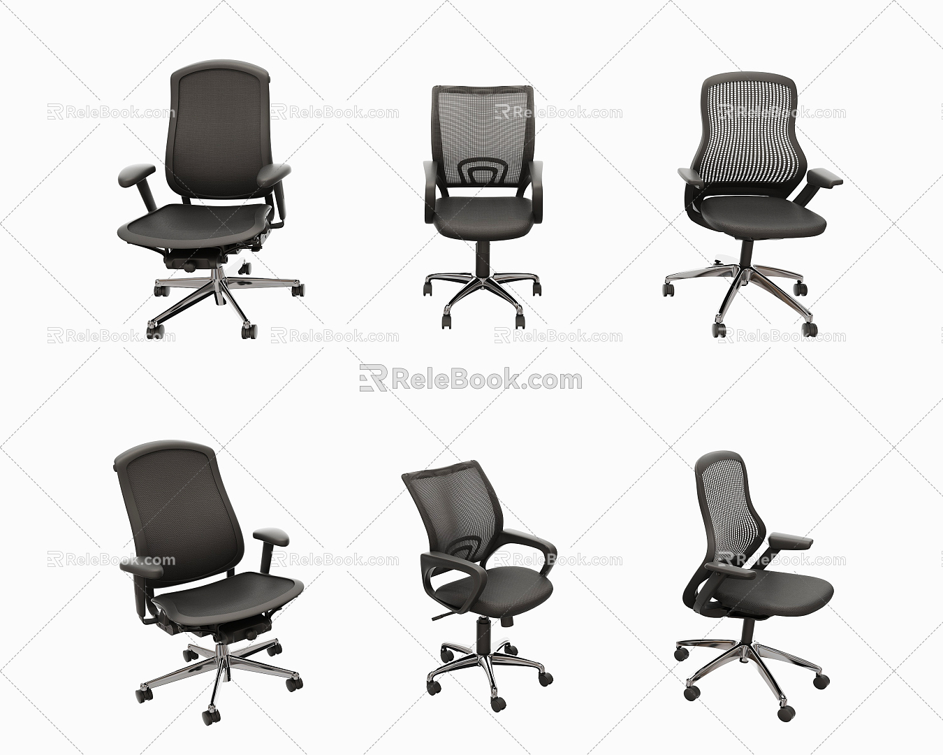 Modern office chair model