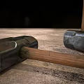Durable Heavy Duty Hardware Tool Hammer With Metal Head And Wooden Handle