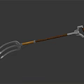 modern fork pitchfork fork shovel 3d model