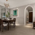 Modern Living Dining Room Interior Design With White Sofa Gray Armchairs Coffee Table And Chandelier