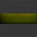 Green Circular Decorative Piece With Intricate Yellow Geometric Pattern In Center