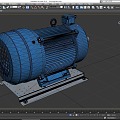 Motor Induction Motor Motor Cross-section Motor Industrial Equipment Water Pump Water Pump Low Face Number Game Low Model Simple Model Video Level Super Realistic 3d model