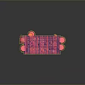 Traditional Red Food Stall With Clay Pots And Wooden Barrels Display Setup