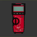 Mastech Digital Multimeter Red Black Design With Digital Display And Control Knob 3d model