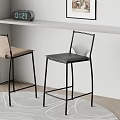 Modern Bar Chair Bar Stool High Stool 3d model