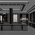 Elegant Modern Jewelry Store Interior With Glass Display Counters And Lighting
