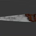 Sturdy Hand Saw With Wooden Handle And Sharp Metal Blade For Woodworking