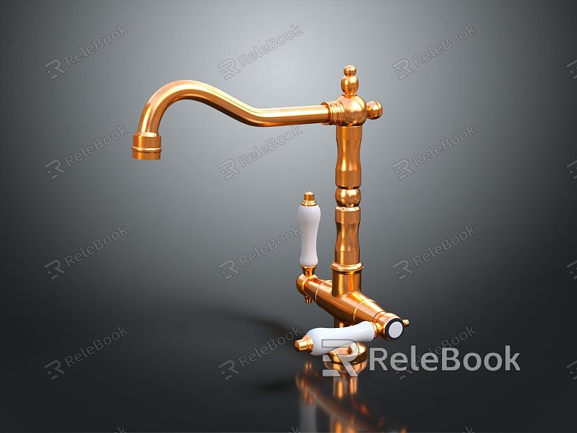 Multi-angle faucet stainless steel faucet faucet life supplies life items realistic model