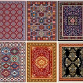Colorful Decorative Carpets With Various Intricate Traditional And Modern Patterns 3d model