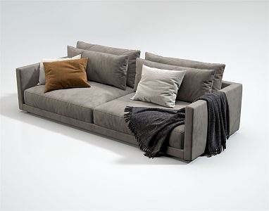 Modern Double Sofa Multi-person Sofa Combination Sofa 3d model