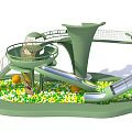 Indoor Playground Equipment With Slides And Ball Pool