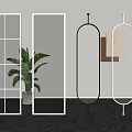 partition glass partition glass screen changhong glass partition screen partition 3d model