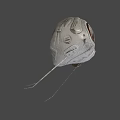 Futuristic Spherical Robot With Metallic Surface Antennas And Green Smiley
