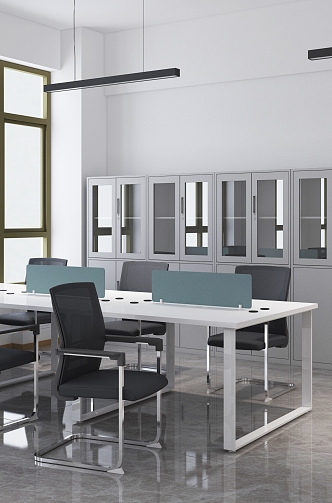 Office furniture combination 3d model