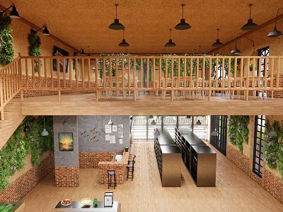 Malaysian Restaurant Modern Restaurant 3d model