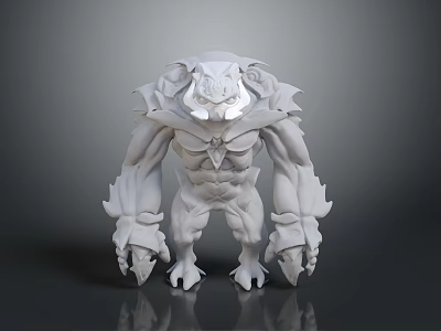 Mythical Fantasy Creature Character 3D Model With Intricate Design And Muscular Build 3d model