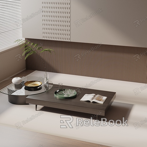 Modern coffee table model