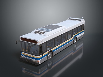 Modern Bus City Bus Big Bus CMB 3d model