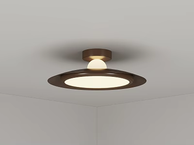 Quiet Antique Style Bedroom Ceiling Lamp 3d model