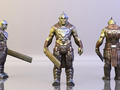 Modern Game Character Orc 3d model Modern Game Character Orc 3d model
