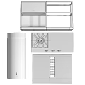Various Types Of Kitchen Cookware Including Range Hoods Stovetops And Vents