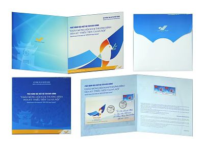 Blue Themed Brochure Design With Cover Inner Pages And Text Content 3d model