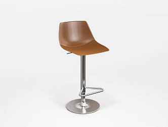 Modern Bar Chair Bar Chair Leather Bar Chair 3d model