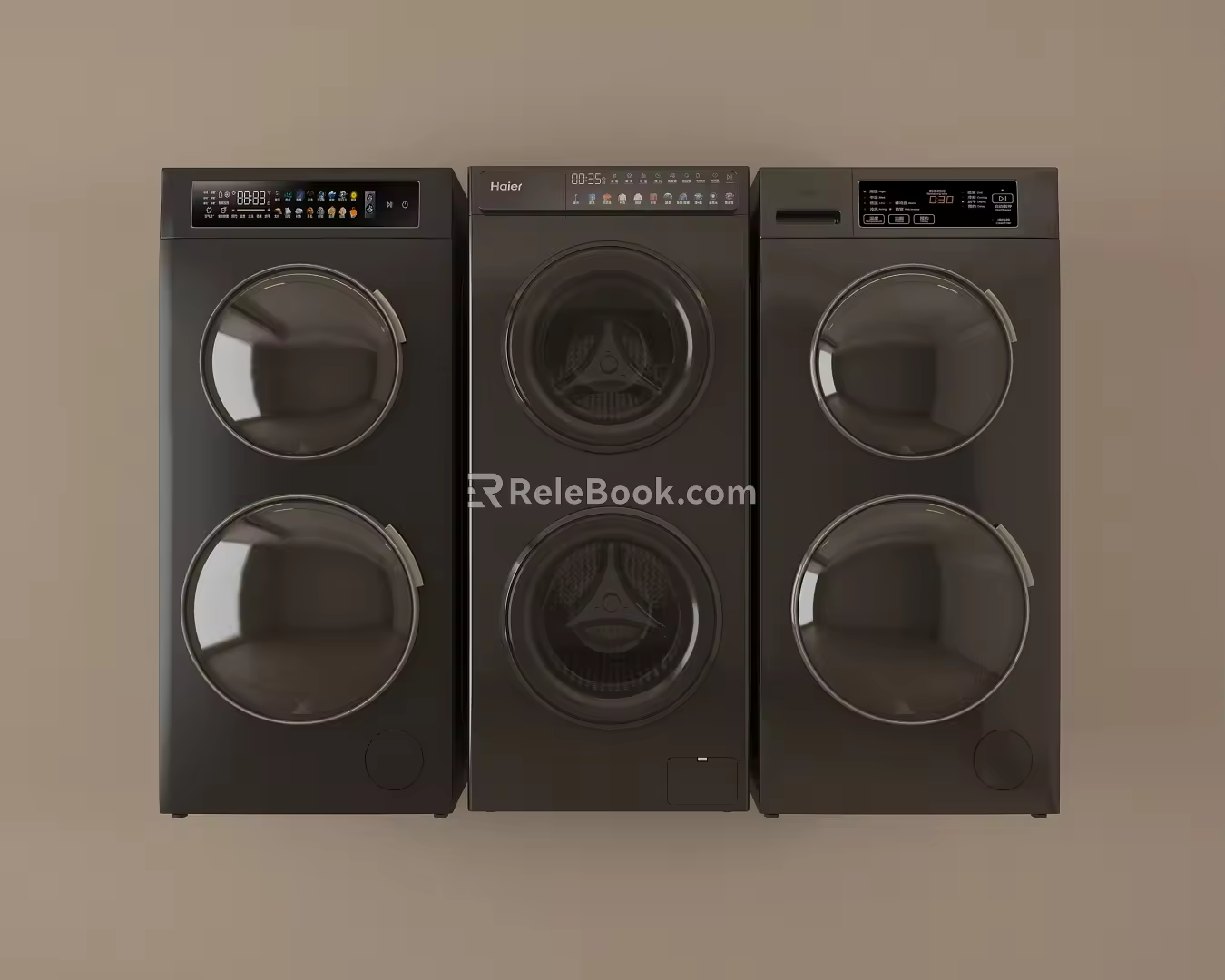 Washing Machine Dryer Drum Washing Machine Washing and Drying All-in-One Machine 3d model