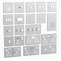 Modern Switch Switch Socket Hardware Socket Panel Smart Switch Smart Socket USB Panel 3d model