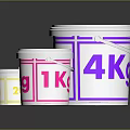 Household Storage Buckets With 4Kg 1Kg 300g and 75g Weight Labels