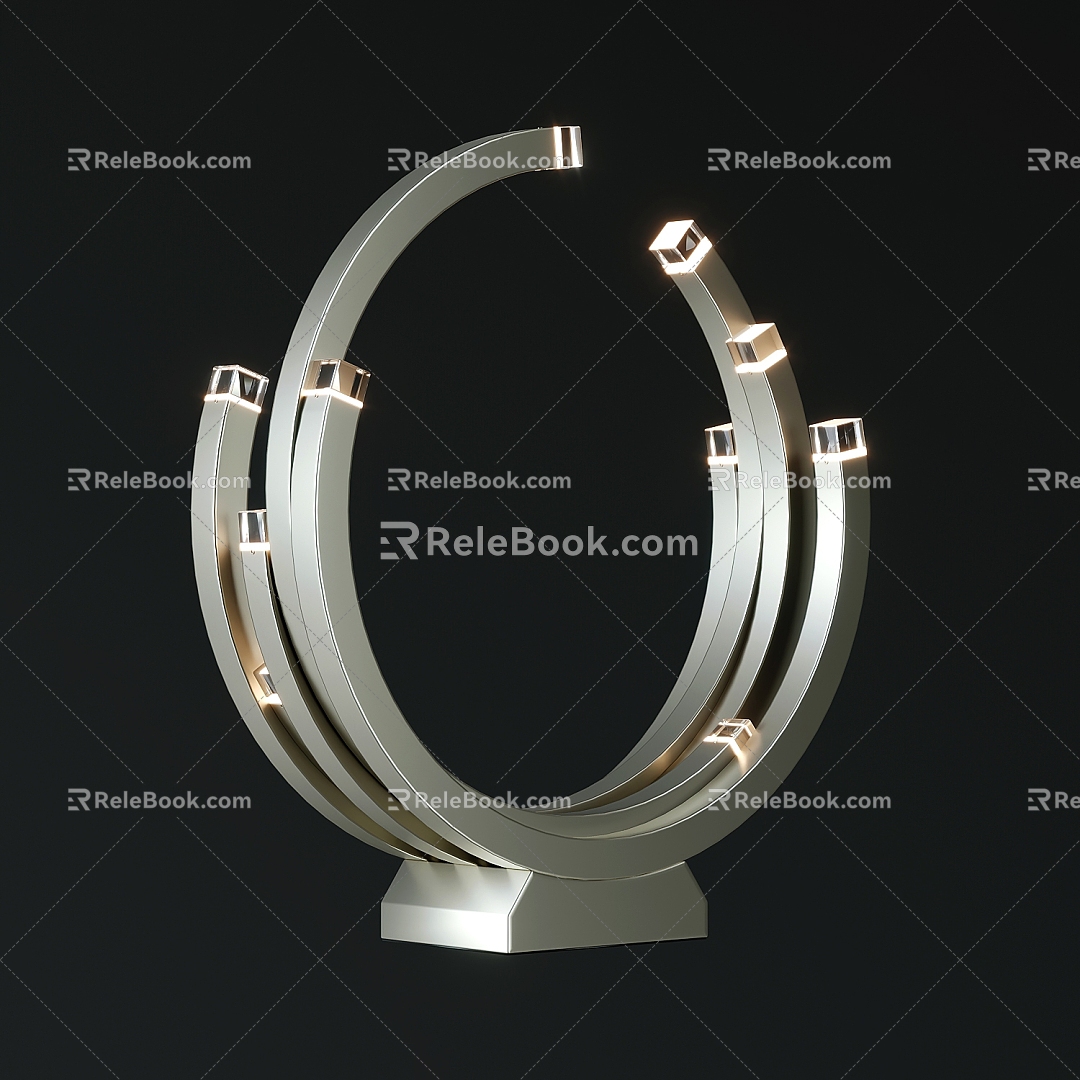 Modern table lamp 3d model