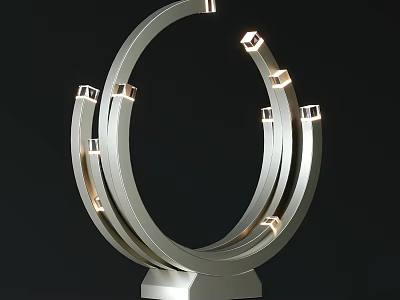 Modern table lamp 3d model
