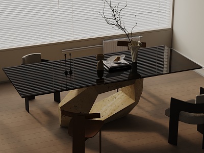 Table combination 3d model