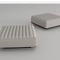 Modern Minotti sofa stool 3d model
