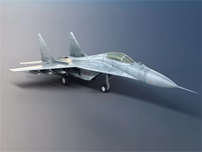 Detailed Passenger Plane Model With Aerodynamic Design And Landing Gear 3d model