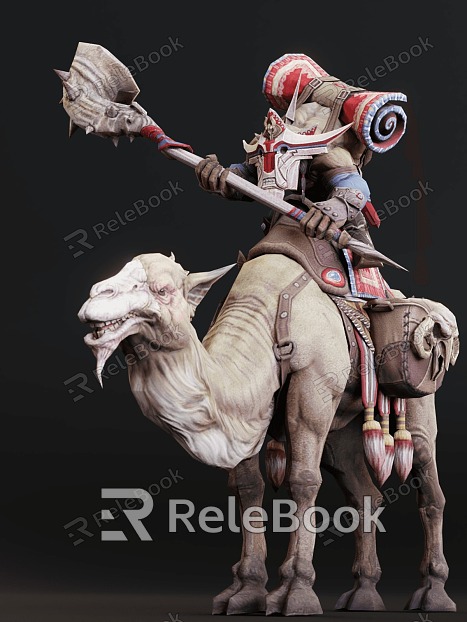 Game Character Fantasy Camel Rider model