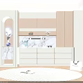Elegant Modern Wine Cabinet Interior Design With Wooden Frame And Marble Countertop