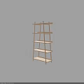 Modern Light Wood Bookshelf with Multiple Open Shelves and Minimalist Space Saving Design