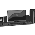 Dell Computer Host Keyboard Tablet Keyboard Audio 3d model