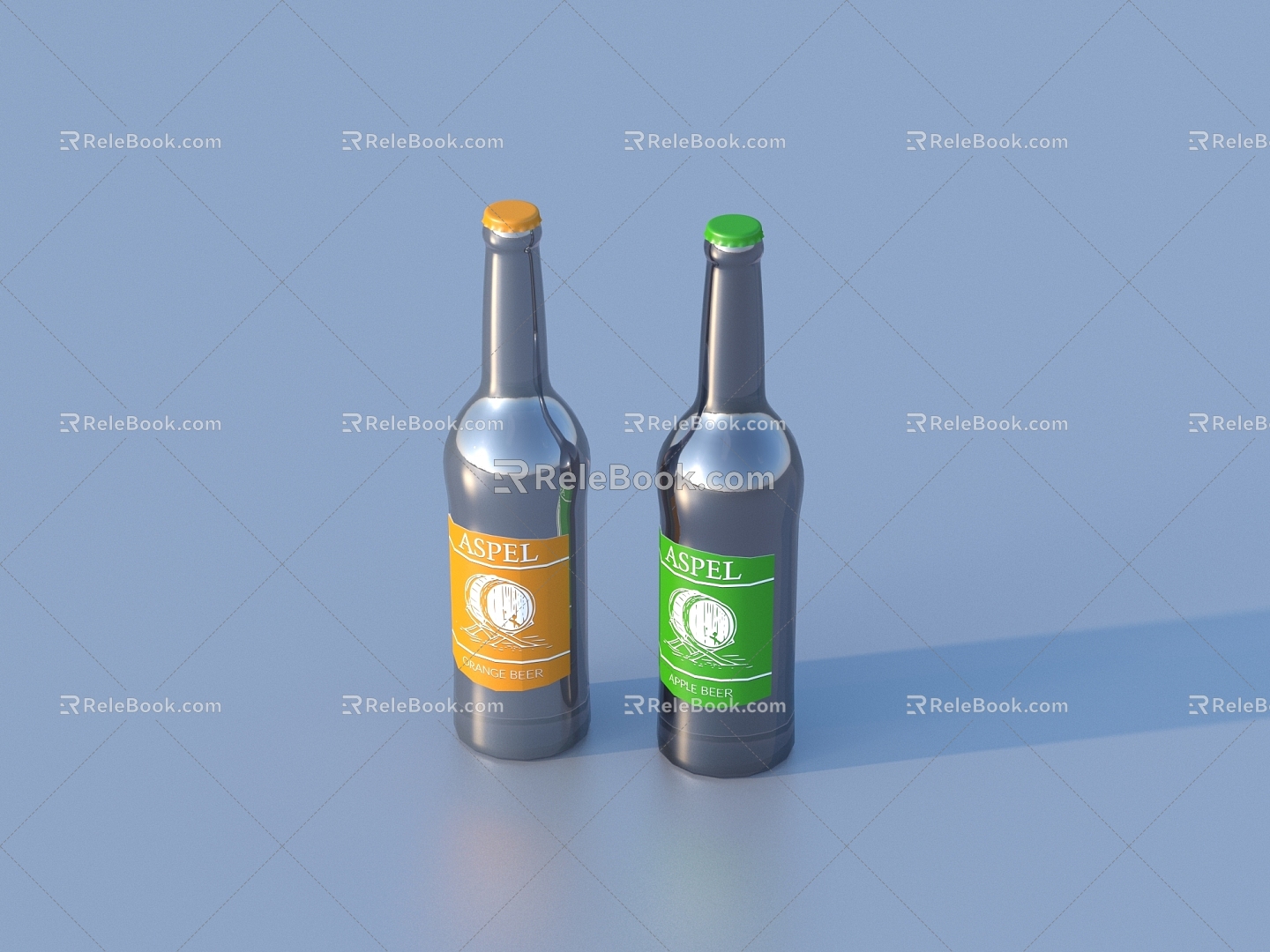 Bottle Beverage Beer 3d model