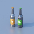 Bottle Beverage Beer 3d model