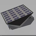Modern Solar Panel Equipment With Multiple Silicon Cells And Efficient Structure Design 3d model
