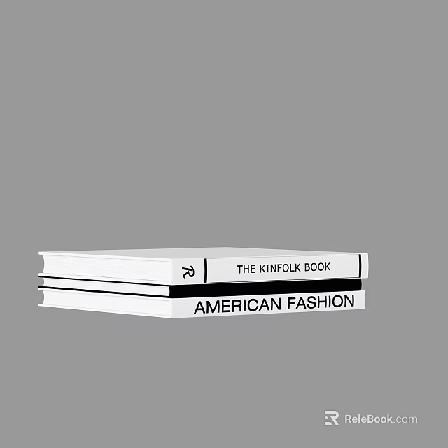 The Kinpoul Book American Fashion Featuring Stylish Trends And Design Elements 3d model 