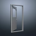 Durable Steel Security Door With Glass Window And Secure Lock For Home Safety