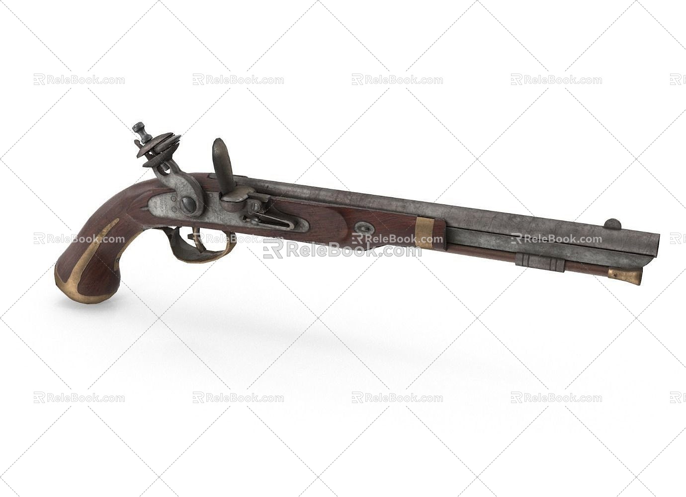 Retro musket weapon gun gun gun gun blunderbuss musket equipment retro 3d model