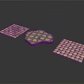 Decorative Household Mats With Polka Dot And Checkerboard Patterns For Home Use