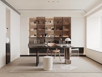 Modern study 3d model