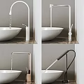 Modern Bathroom Faucet with Sleek Design and White Basin in Contemporary Style