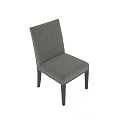 Modern Houndstooth Pattern Dining Chair With Dark Wooden Legs And Upholstered Seat