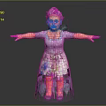 Game Movie Character With Purple Crown Wings And Gray Dress Potion's 4 Sale